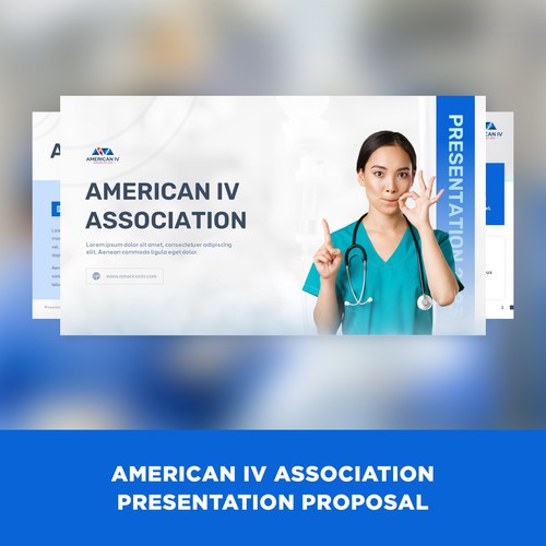 Engaging PowerPoint Template for American IV Association