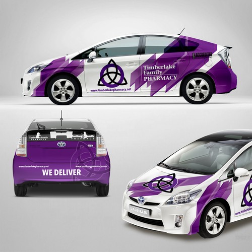 timberlake pharmacy car wrap design