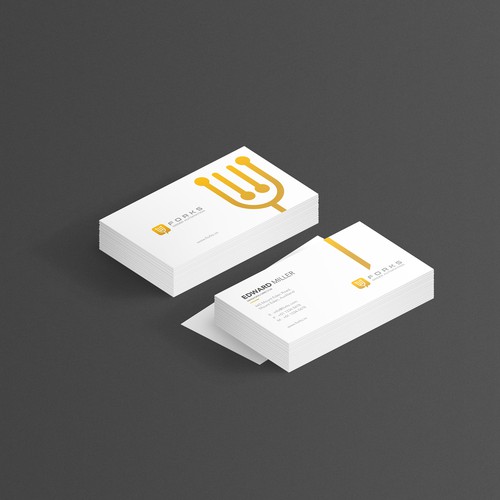 Business Card Design for Forks