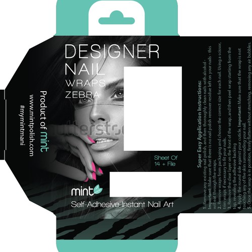 Packaging for Mint Nail Art