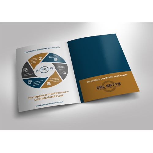 Create a dynamic, engaging step brochure for a leading firm that's unveiling new services