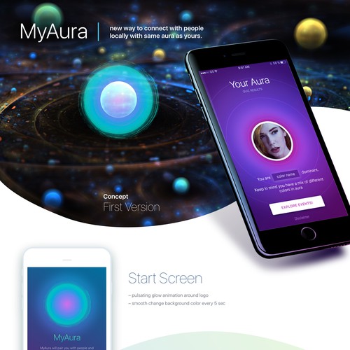 Design an Event-Social App based on someones mood/aura