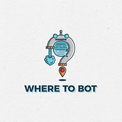 Chat bot logo concept