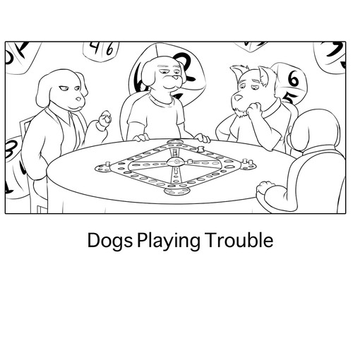 Dogs Playing Trouble