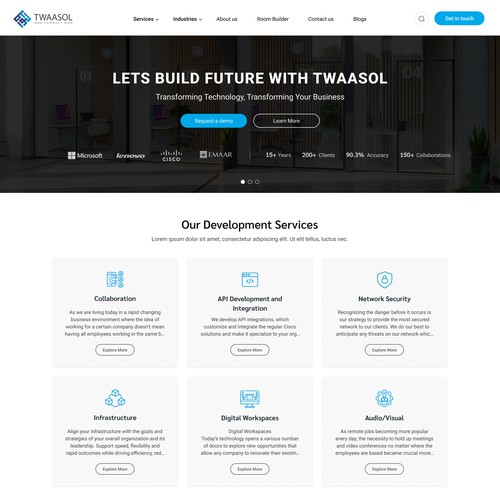 Technology Website Design