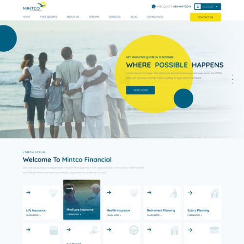 insurance company Landing Page | insurance company Wensite design