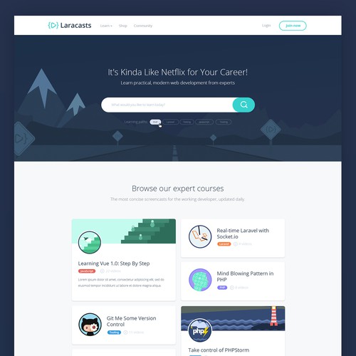 Laracasts Website Design