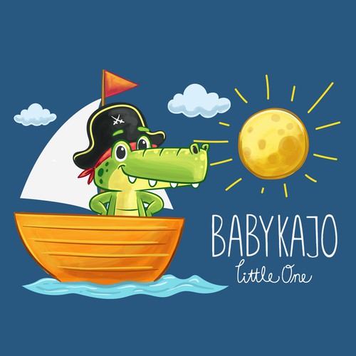 Cute illustration for Baby Kajo