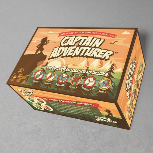 Winning design: Captain Adventurer packaging design