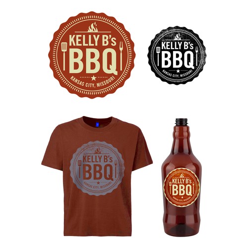 Kelly B's BBQ Logo Design