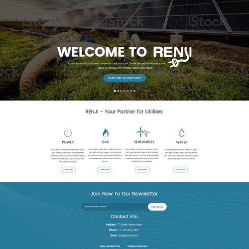 landing page design contest winner