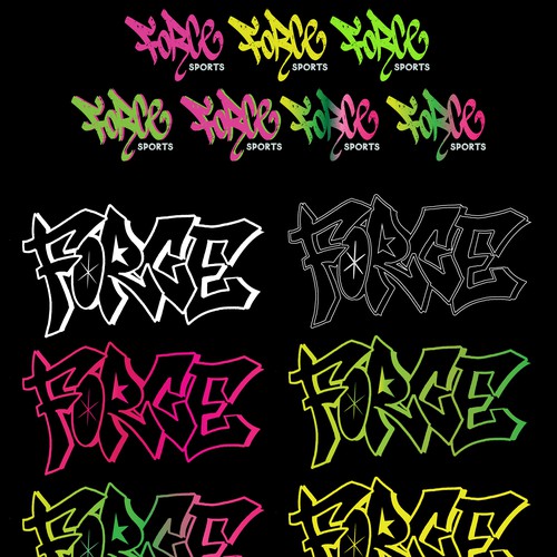 Graffiti Logo for FORCE Sports Brand