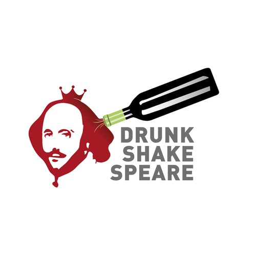 Mascot Logo for the hit comedy show "Drunk Shakespeare"