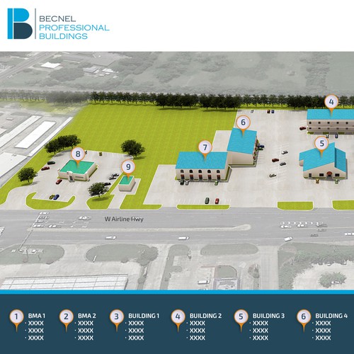 Airline Hwy. site map