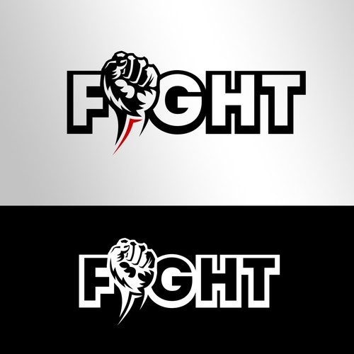 "Fight" logo for MMA (Mixed Martial Arts