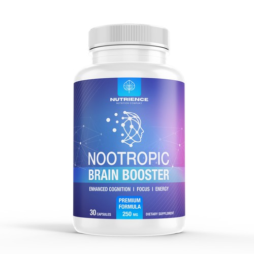 Nootropics Brain Booster Label