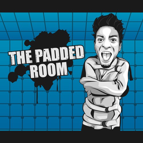 Funny Logo Podcast for The Padded Room