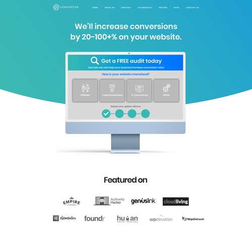 Tech Company Homepage Concept