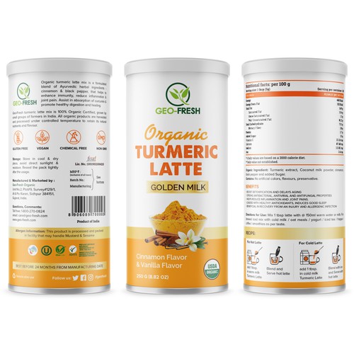 Organic Turmeric Latte