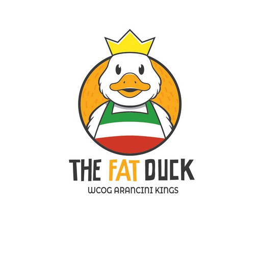 Mascot logo for THE FAT DUCK