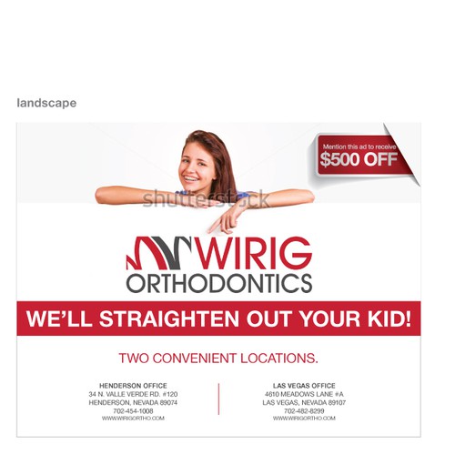 Wirig Orthodontics needs a new postcard or flyer