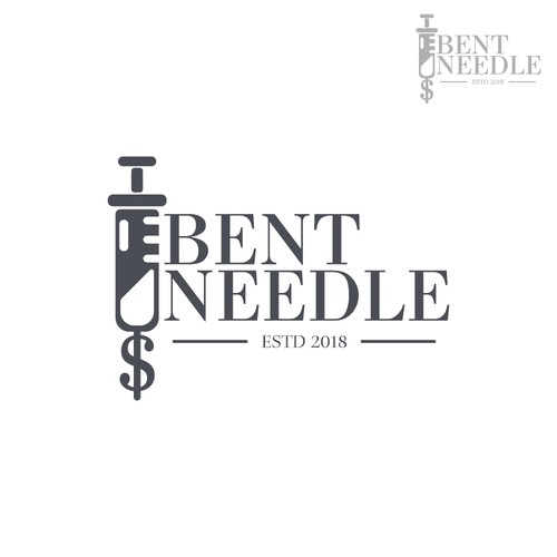 Bent Needle - Medical & Pharmaceutical logo design