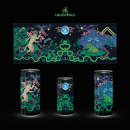 Brewery Psychedelic Mural Design 