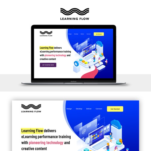 Landing page design