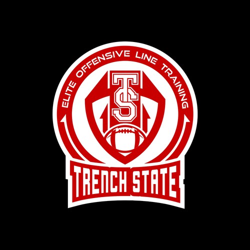 Sport logo for American football club named Trench State