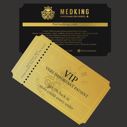 VIP Card, design like a ticket