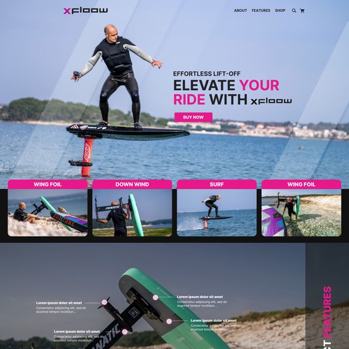 Website for Watersport Product