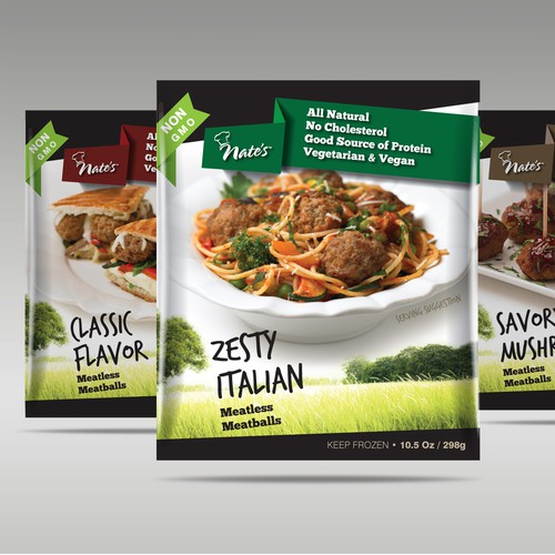 Packaging design - Nate's Frozen Food