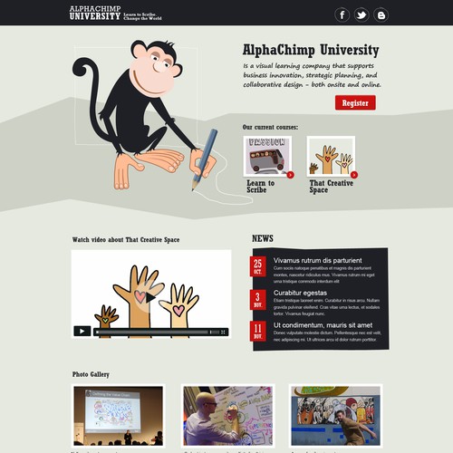 DESIRED: Non-corporate, Innovative & Unique Artistic Webdesign to Inspire Visual Learners