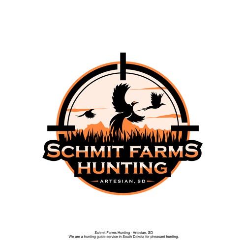 Hunting farm logo design