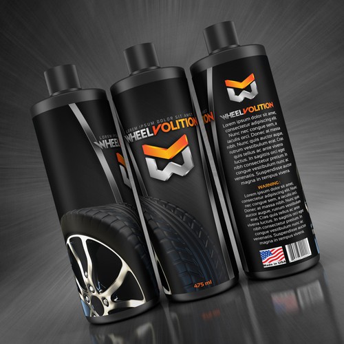 Product label for spray bottle.