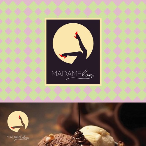 Simple, elegant logo for premium ice cream company 