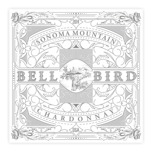 Bell Bird wine label