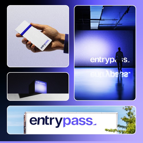 EntryPass wordmark logo inspired by bold bespoke Stripe style