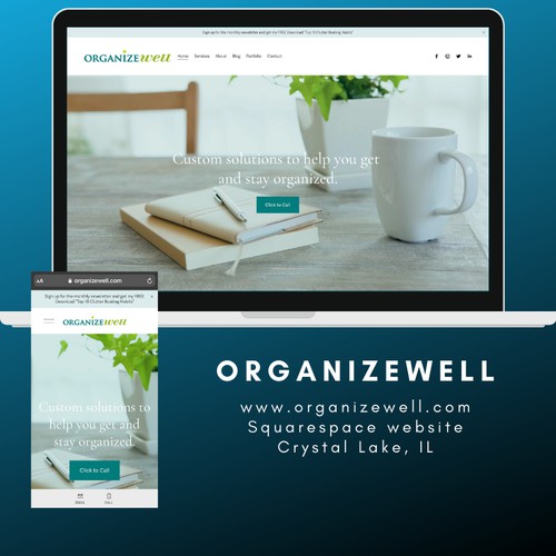 Squarespace Website for a Professional Organizer