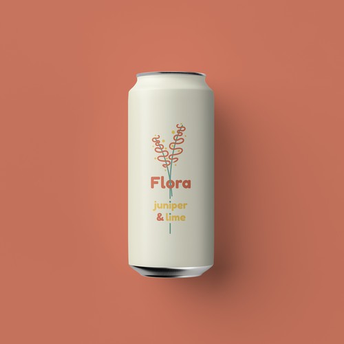 Flora Soda Can Design