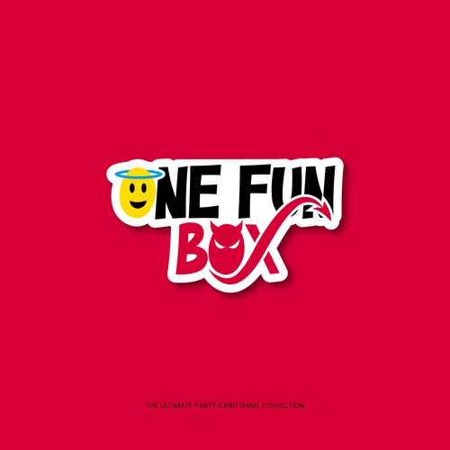 Iconic Logo for One Fun Box - The Ultimate Party Card Game Collection