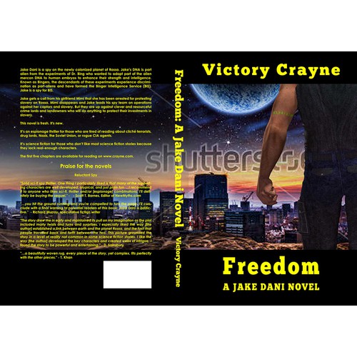 Contest Winning Cover art for "Freedom" novel