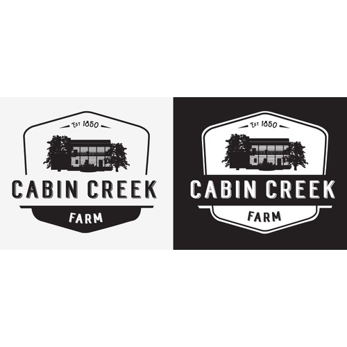 Vintage Logo for Cabin Creek Farm