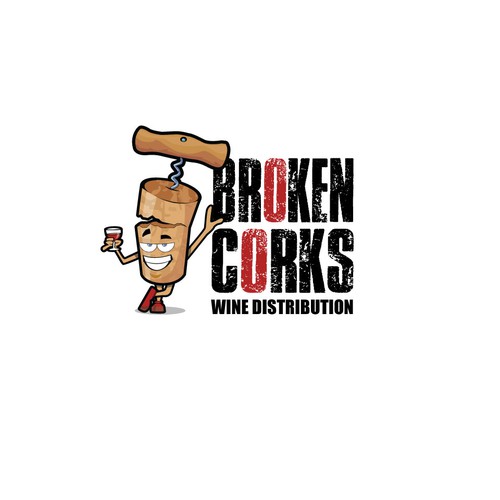 fun cork character for wine distribution service