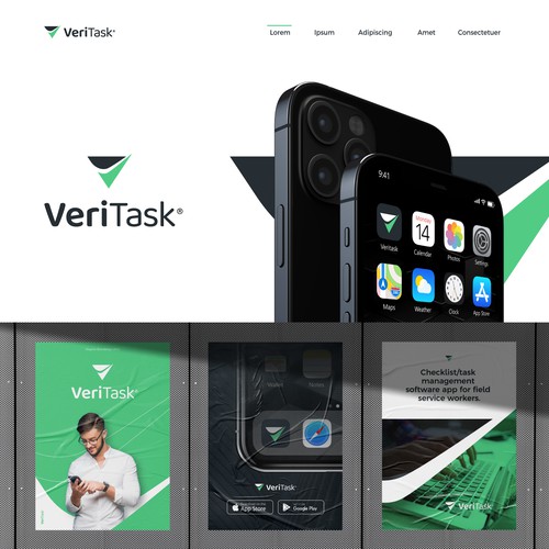 Conceito de logo para Veritask