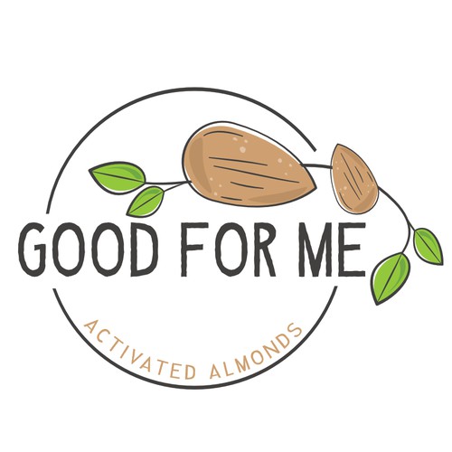 Activated Almonds logo design