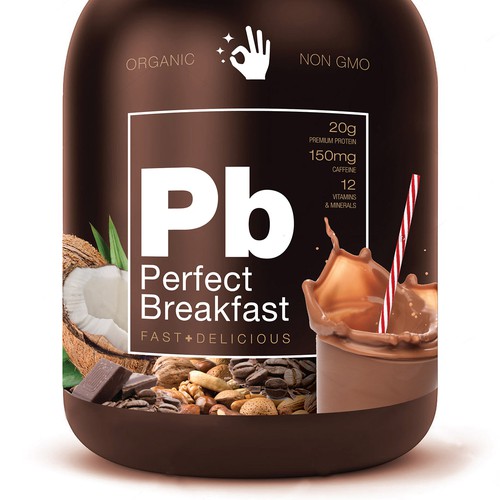 Standout label for Protein based Breakfast