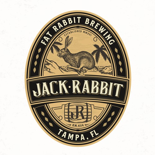 JackRabbit Beer Label