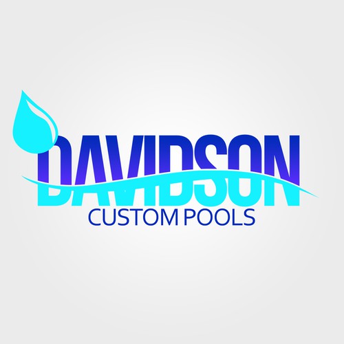 Logo Concept - DAVIDSON Custom Pools