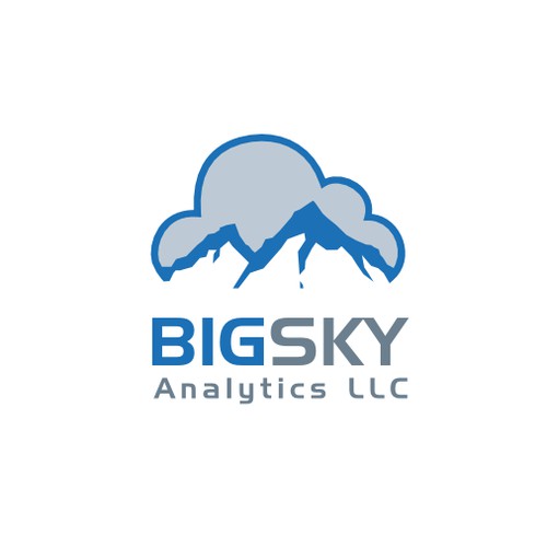 Create the next logo for Big Sky Analytics LLC